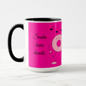 Mug Donuts dansants Dark Fuchsia (Gauche)