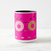 Mug Donuts dansants Dark Fuchsia (Centre)