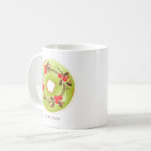 Mug Donuts de Noël Matcha Holly Personnalisés (Devant gauche)