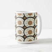 Mug Donuts glacés au café marron (Devant droit)