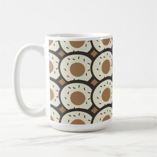 Mug Donuts glacés au café marron 