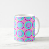 Mug Donuts Lilac Et Turquoise Avec Remplissage Sur Ros (Devant droit)