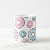 Mug Donuts Roses, Donuts Bleus, Sprinkings, Votre Nom (Centre)