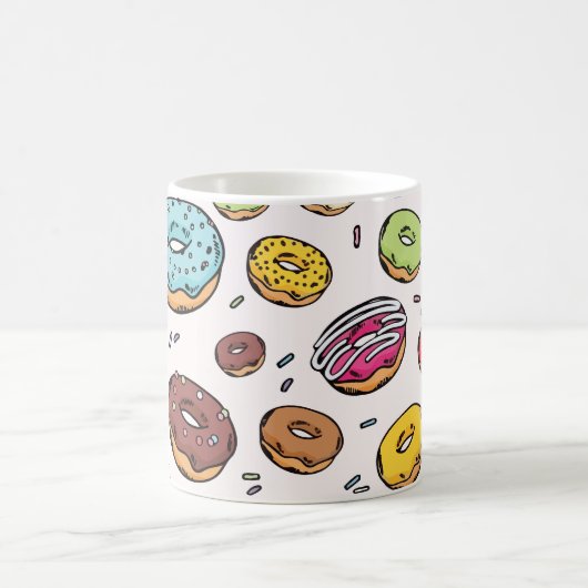 Mug Donuts seamless pattern (Centre)