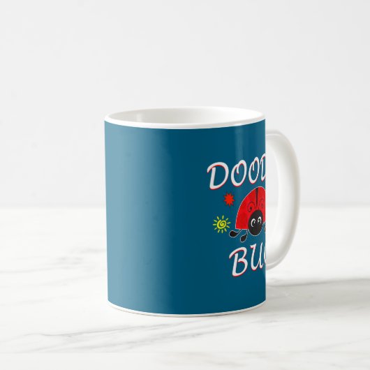 Mug Doodle Bug Funny Doodle Ladybug  (Devant droit)