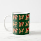 Mug Doodle Chien Chiot Noël Fête de Noël (Gauche)