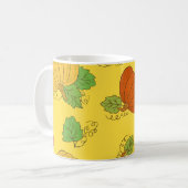 Mug Doodle citrouille : Main Tirée sans couture (Devant gauche)