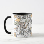 Mug Doodle de chien mignon (Gauche)
