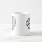Mug Doodle de feu de coeur (Centre)