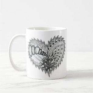 Mug Doodle de feu de coeur