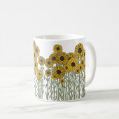 Mug Doodle de tournesol (Devant droit)