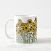 Mug Doodle de tournesol (Gauche)