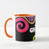 Mug Doodle design hippie super des années 60 (Gauche)