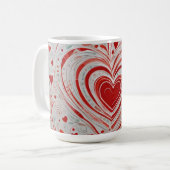 Mug Doodle du coeur (Devant gauche)