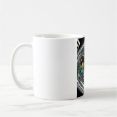 Mug Doodle ethnique africain Zebra texturé Art Imprime (Gauche)