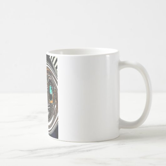 Mug Doodle ethnique africain Zebra texturé Art Imprime (Droite)