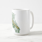 Mug Doodle Floral Californien (Devant droit)