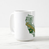 Mug Doodle Floral Californien (Devant gauche)