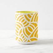 Mug Doodle jaune et blanc (Centre)