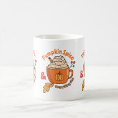 Mug Doodle Latte au Curry de Citrouille Mignon (Centre)