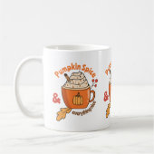 Mug Doodle Latte au Curry de Citrouille Mignon (Gauche)