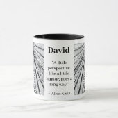 Mug Doodle Moderne avec Citation sur la Perspective et (Centre)