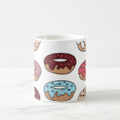 Mug Doodle Multi-Coloured Donuts Arrière - plan. (Centre)
