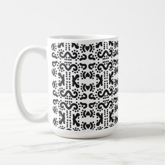 Mug Doodle noir et blanc (Gauche)
