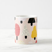 Mug Doodle Trees : Nature Vintage, Abstraite. (Centre)