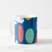 Mug Doodle Trees : Vintage Enfants Arrière - plan. (Devant gauche)