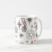 Mug Doodles cosmiques : Étoiles et comètes (Devant droit)