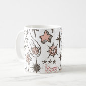 Mug Doodles cosmiques : Étoiles et comètes (Devant gauche)