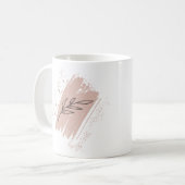 Mug Doodles de feuilles sauvages (Devant gauche)