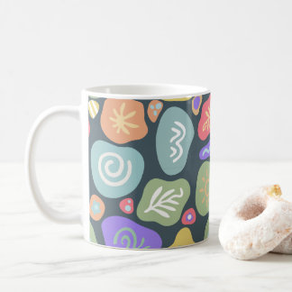 Mug Doodles de rêve - Boho Nature Vibrant Design Motif