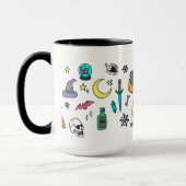 Mug Doodles d'Halloween Éffrayant (Gauche)