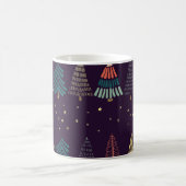 Mug Doodles, étoiles, bleu foncé. (Centre)