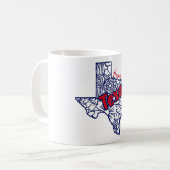 Mug Doodles floraux du Texas (Devant gauche)