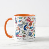 Mug Doodles thématiques spatiales personnalisées pour (Gauche)