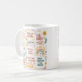Mug Doodles utiles pour un foyer heureux (Devant gauche)