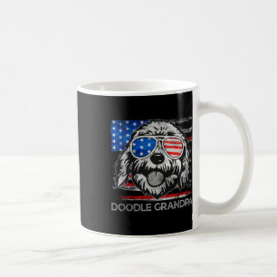 Mug Doodpa Grand-père Vintage américain Drapeau Chien 