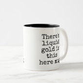 Mug d'or liquide amusant (Devant droit)