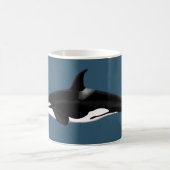 Mug d'orca sur bleu foncé (Centre)