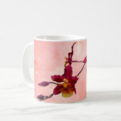 Mug d'orchidées Cattleya, ajoutez votre nom (Devant gauche)