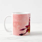 Mug d'orchidées Cattleya, ajoutez votre nom (Gauche)