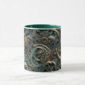 Mug Doré et sarcelle embossés  (Centre)