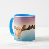 Mug d'orignal à la mer violette bleue (Devant gauche)