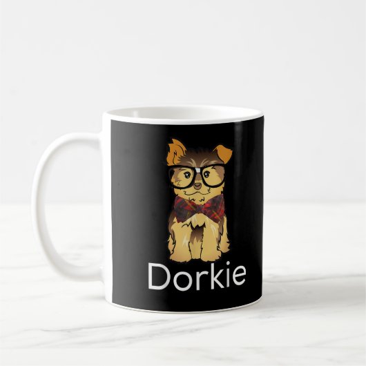 Mug Dorkie Funny Dorky Yorkie Chien (Gauche)