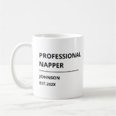 Mug Dormeuse Professionnelle Drôle Retraite (Gauche)