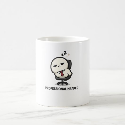Mug Dormeuse professionnelle - Personnage de bureau mi (Centre)