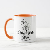 Mug Dormir à la maison Répéter (Gauche)